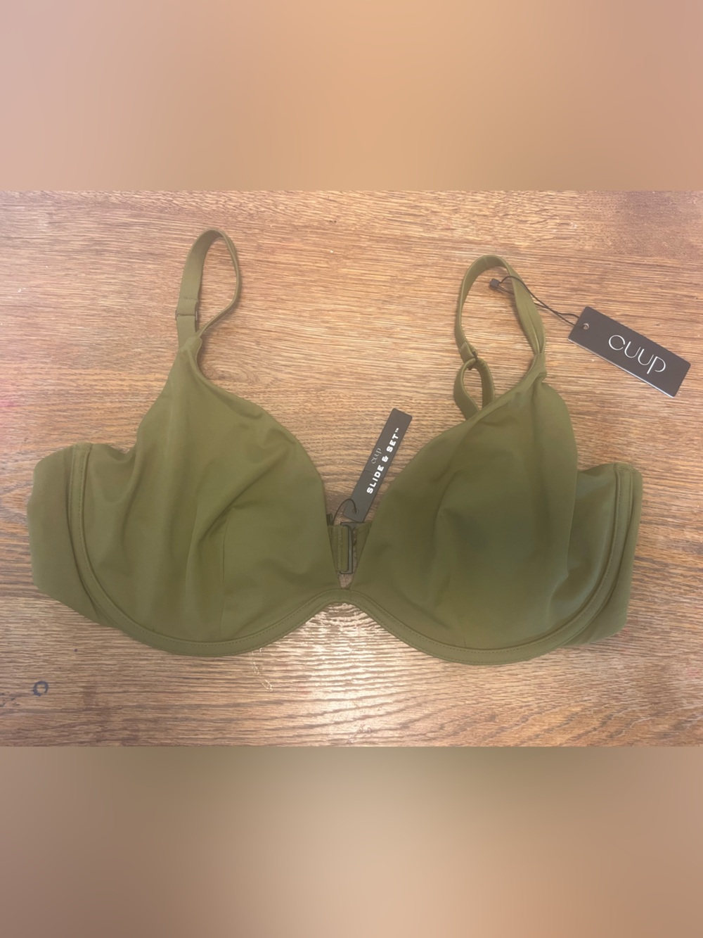 CUUP the plunge bikini top